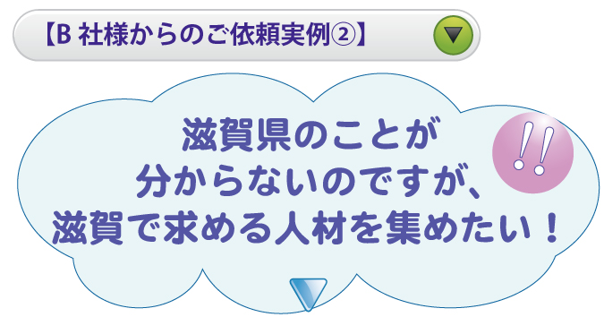 【B社様からのご依頼実例②】滋賀県のことが分からないのですが、滋賀で求める人材を集めたい！